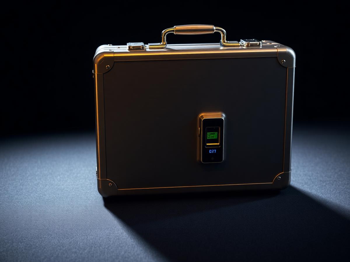 Biometric secure briefcase